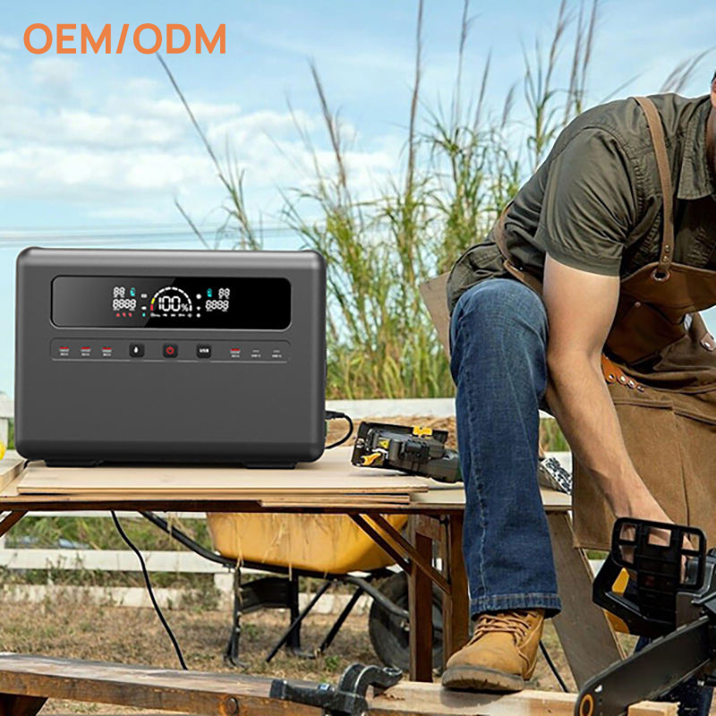 Portable power station 1000W 2000w 2400W solar generator outdoor power bank for camping
