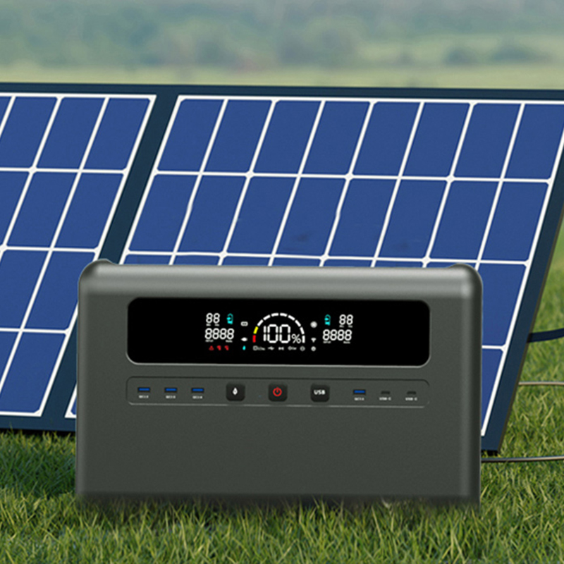 Portable power station 1000W 2000w 2400W solar generator outdoor power bank for camping