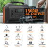 1200W Camping Emergency Backup LiFePO4 Battery Bank Charging Portable Power Station 