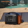 1200W Camping Emergency Backup LiFePO4 Battery Bank Charging Portable Power Station 